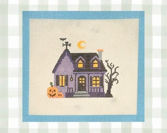 Halloween-Haus-Leinwand