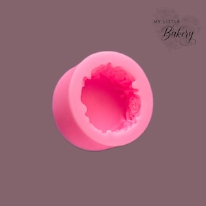 3D round rose silicone mold