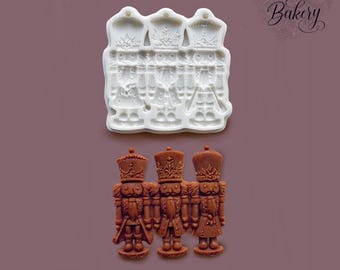 3 Nutcrackers Silicone Mold