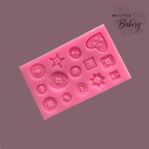 Molde de silicona para botones