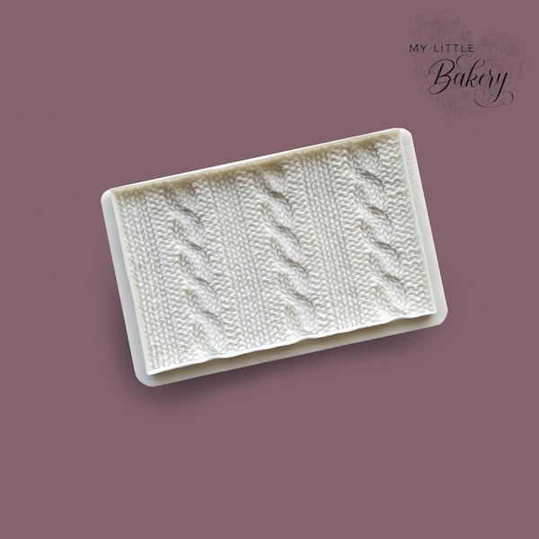 Knit pattern silicone mold