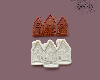 Christmas Houses Silicone Mold 4.4”inch