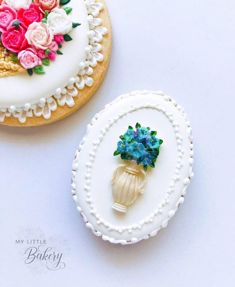 Vase With Flowers Silicone Mold Etsy