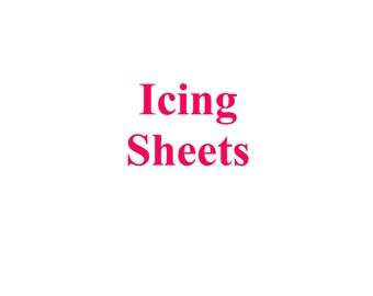 Edible Fabric Icing Sheets (set of 5)