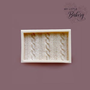 Knit pattern silicone mold