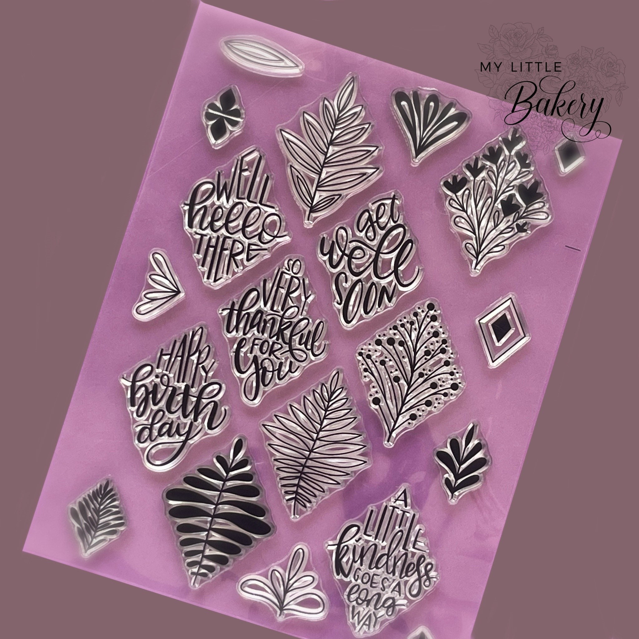 Diamond clear silicone stamps
