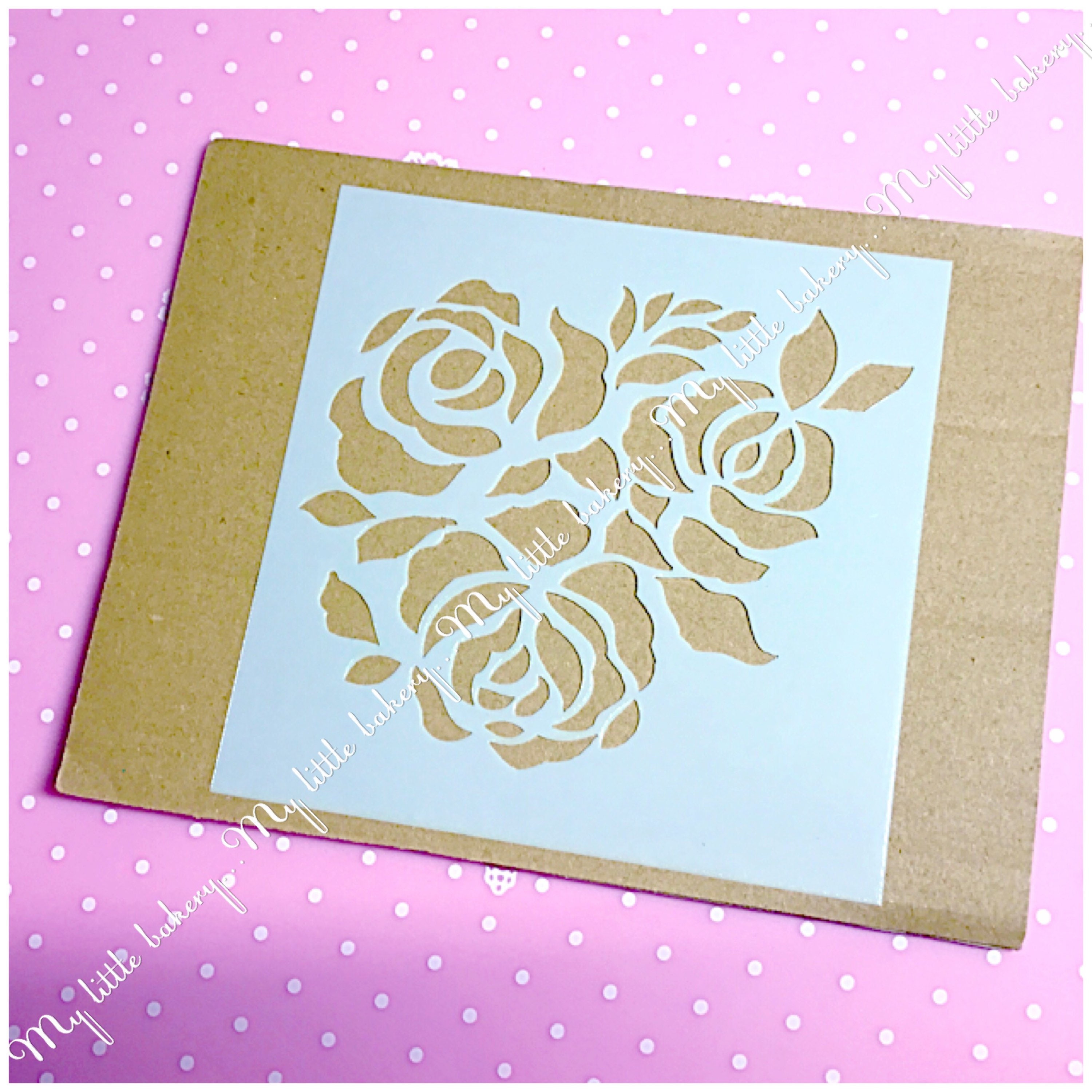 Rose Flower Stencil - Etsy