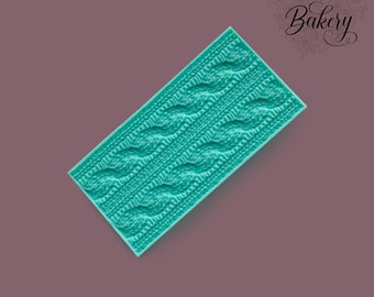 Knitted pattern silicone mold