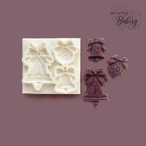 Christmas bells silicone mold