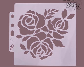 Rose Flower stencil