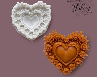 Flower Heart Silicone Mold