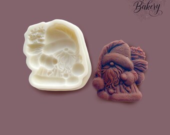 Santa Christmas Silicone Mold 4.2”inch