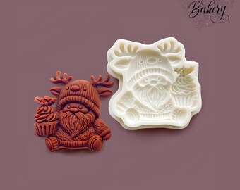 Santa Christmas Silicone Mold 4.5”inch