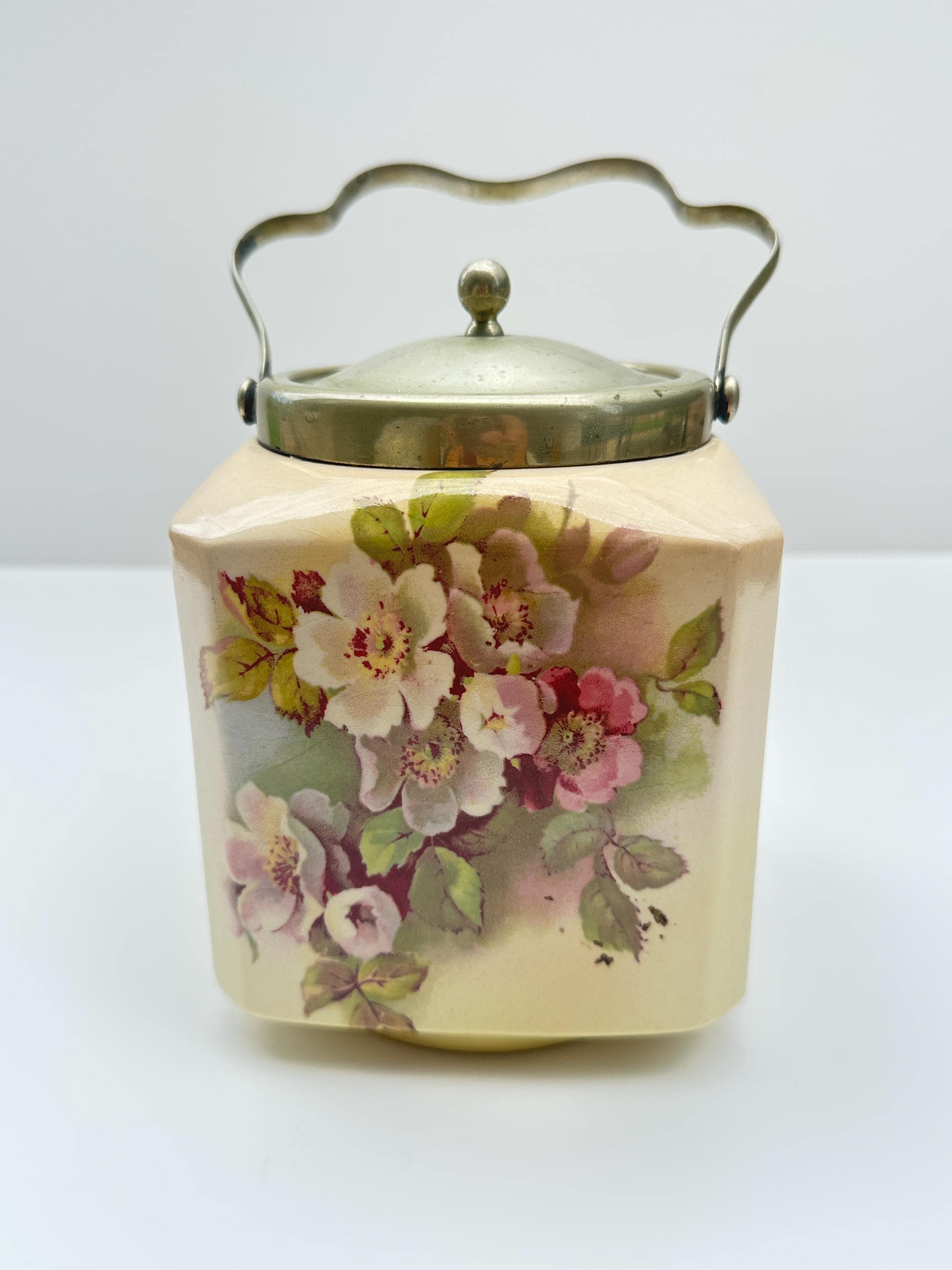 Antique Biscuit Jar - Etsy