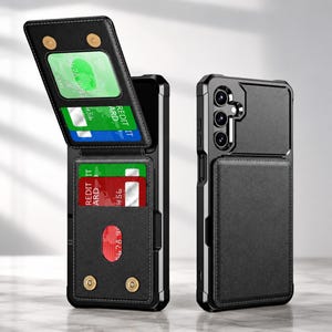 Multifunctional Wallet Phone Case With Card Holder Slot, Leather Cover For Daily Protection