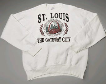 VTG Fruit Of The Loom Mens St Louis Gateway City Sweatshirt Size Large