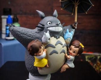 Espíritu del bosque Totoro STL / Inspirado en Mi vecino Totoro / Criatura fantástica acogedora / Modelo para impresión 3D
