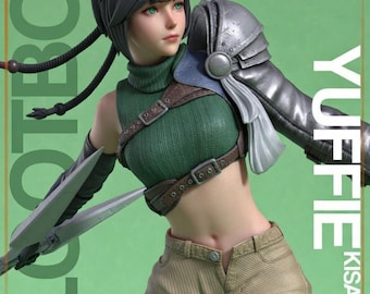 Modelo de impresión 3D inspirado en Final Fantasy VII (descarga digital) de Yuffie Kisaragi Ninja Thief.