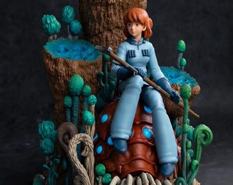 Nausicaä Princesa STL / Inspirada en El Valle del Viento / Elegante heroína de fantasía / Modelo para impresión 3D