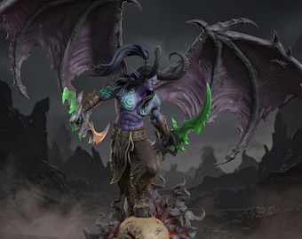 Figura de Illidan Stormrage STL / Cazador de demonios de World of Warcraft (archivo digital imprimible en 3D)