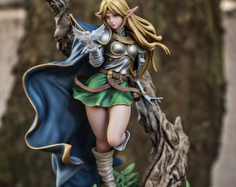 Deedlit Elf Warrior Figurine | Record of Lodoss War Inspired 3D Print Model (STL File)