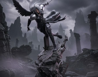 Estatua de resina de Sephiroth STL / Final Fantasy VII (archivo digital imprimible en 3D)