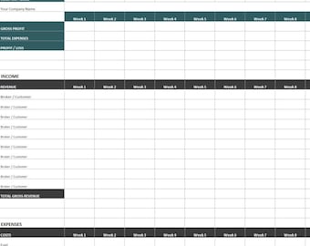 Szablon rachunku zysków i strat | Edytowalny arkusz kalkulacyjny zysków i strat w programie Excel