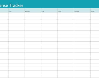 Business Expense Tracker Spreadsheet | Editable Excel & Canva Template