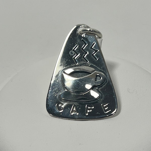 Vintage Sterling Silver Far Fetched Mexico Cafe Pendant