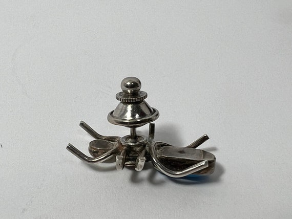 Sterling Silver Vintage Insect Brooch with Turquo… - image 2