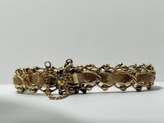 Elegant 12K Gold Filled Vintage Link Bracelet - image 2
