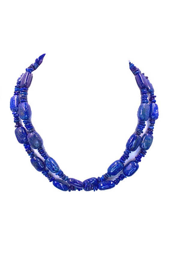 Lapis Lazuli Large Beaded Necklace