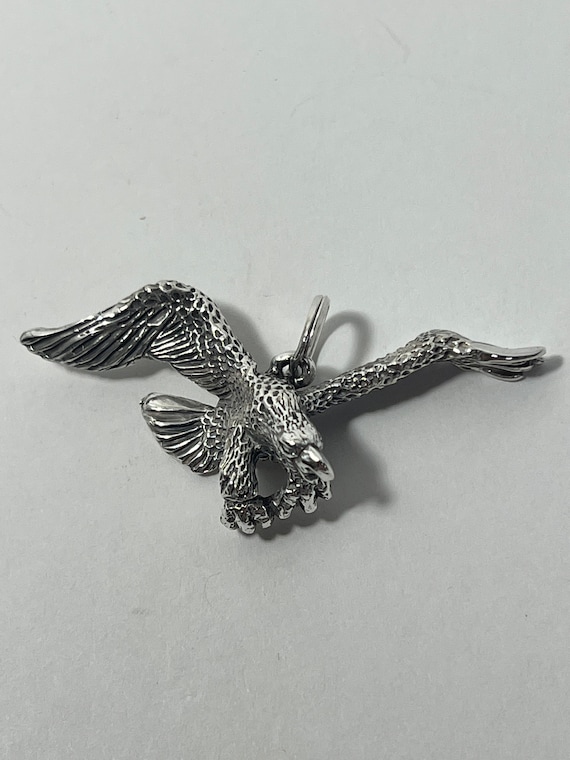 Vintage Sterling Silver Eagle Pendant