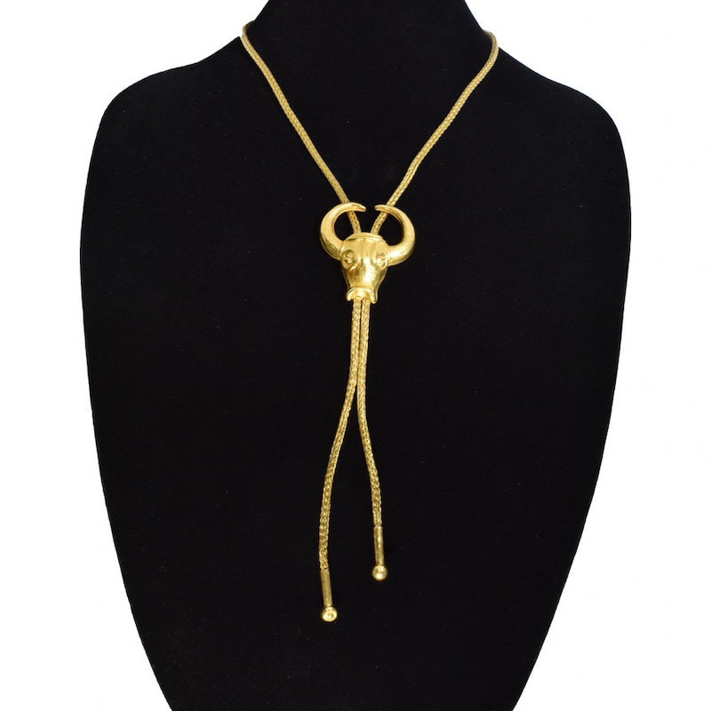 Collier vintage Lalaounis, The Shield of Achilles, or jaune, cristal