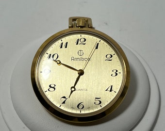Armitron Vintage Gold Toned Pocket Watch