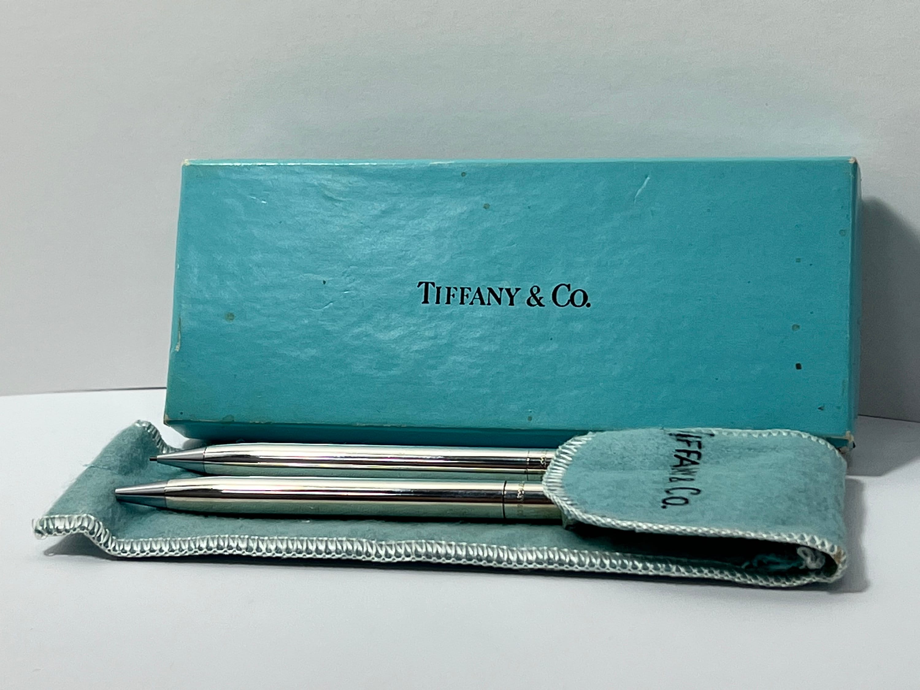 Tiffany and Co. Sterling Silver Pen and Pencil Set - Etsy