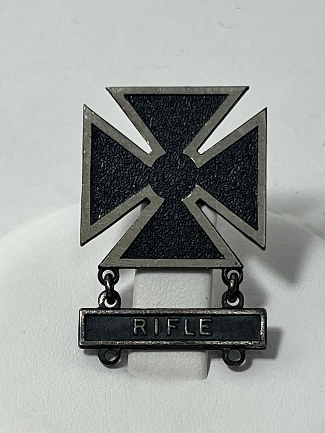 Vintage WWII Sterling Silver Iron Cross Rifle Brooch - Etsy
