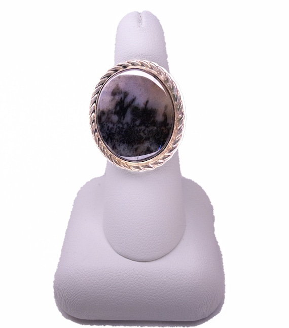 Scenic Agate Ring in Sterling Silver