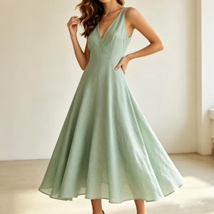 blue sequin dress long Light Mermaid Sleeve Prom with Sweetheart Neckl – vigocouture Dress Length_49