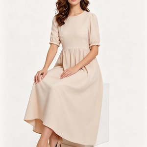 short dress with long chiffon overlay Plus Size Women's Sparkle Chiffon Overlay Mini Dress 2 in 1 Round Neck Short Sleeve Loose Shift Dress Wedding Guest Cocktail Party Dress Pink