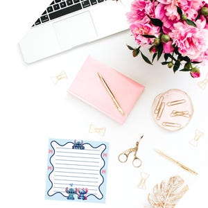 Stitch and Friends stickynote: Lilo & Stitch Desk Stationery for Daily Notes