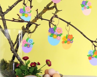 Easter Tree Decorations, Papercut Easter Table Decorations