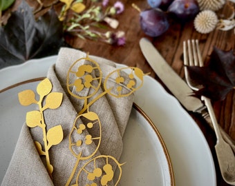 Rustic Fall Decorations, Holiday Place Setting, Fall Wedding Table Decorations, Thanksgiving Table