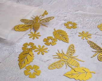 Gold Bee Table Confetti, Wedding Table Decor