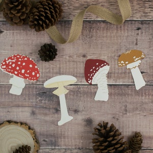 Mushroom / Toadstool Paper Garland, Woodland Party, Woodland Baby Shower Decorations