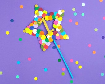One Cake Topper, Star Rainbow Cake Topper
