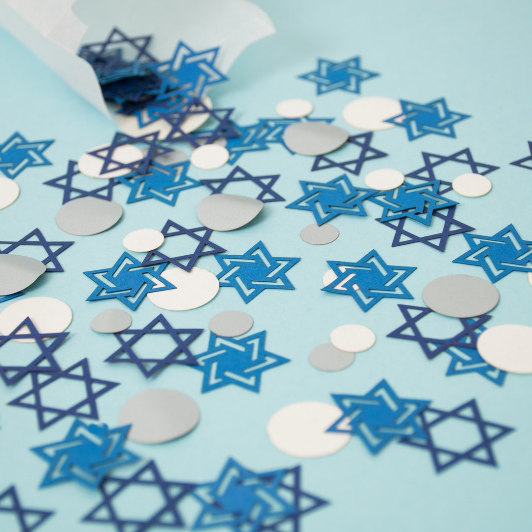 Hanukkah Decorations, Hanukkah Confetti, Jewish Holiday Decorations, Mitzvah Decorations - Etsy