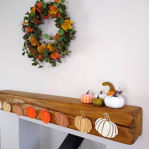 Rustic Halloween Pumpkin Garland Halloween Decorations image 8