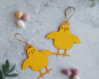 Little Spring Chick Easter Decoration, Easter Tree Ornament, Sample sale