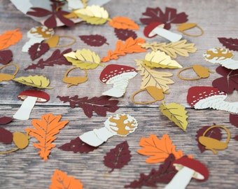 Herbst Waldhochzeit Tisch Konfetti - Herbst Baby Shower Dekorationen